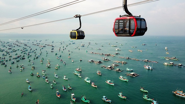Cable car to Hon Che Island